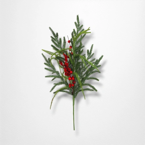 60cm Real Touch Pine w/Berries