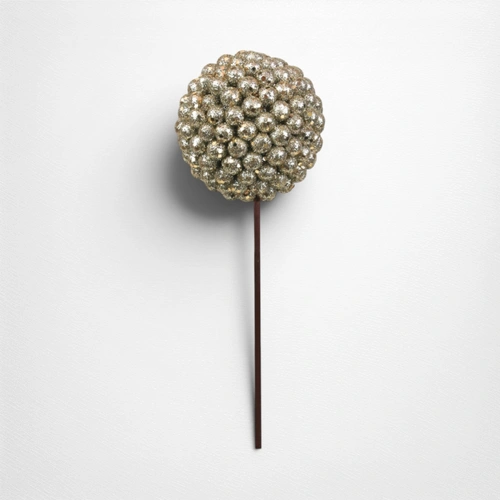 Champagne Glitter Ball Pick - 10cm