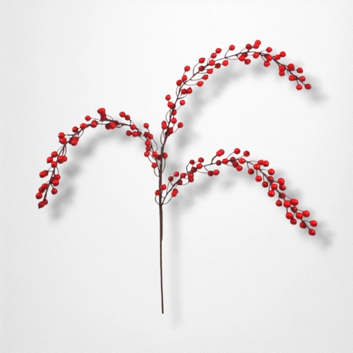 80cm Red Dangling Berry Bunch A