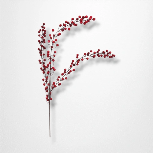 80cm Dark Red Dangling Berry Bunch B