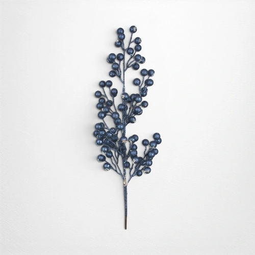 78cm Navy Berry Stem