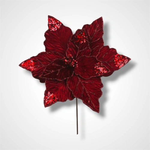 Burgundy Poinsettia C - 33cm