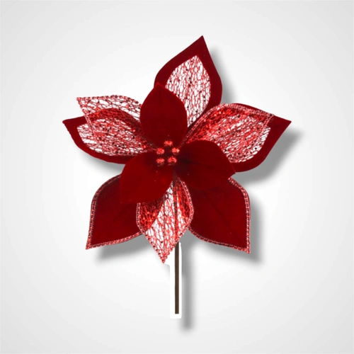 33cm Very Berry Red  Poinsettia B