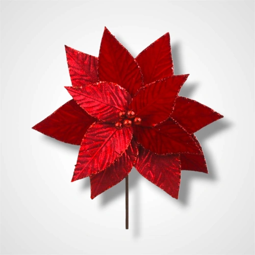 33cm Very Berry Red  Poinsettia C