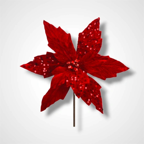 33cm Very Berry Red  Poinsettia D