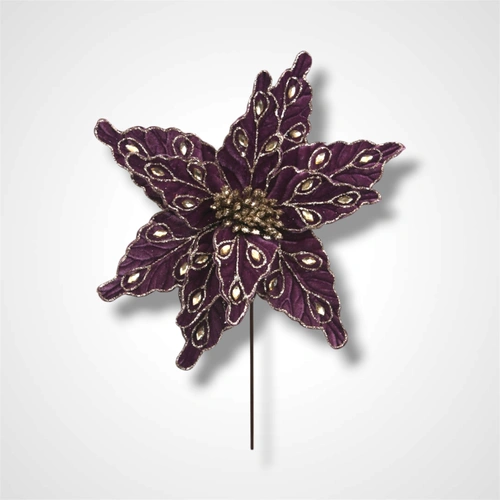 Violet Velvet Poinsettia - 28cm