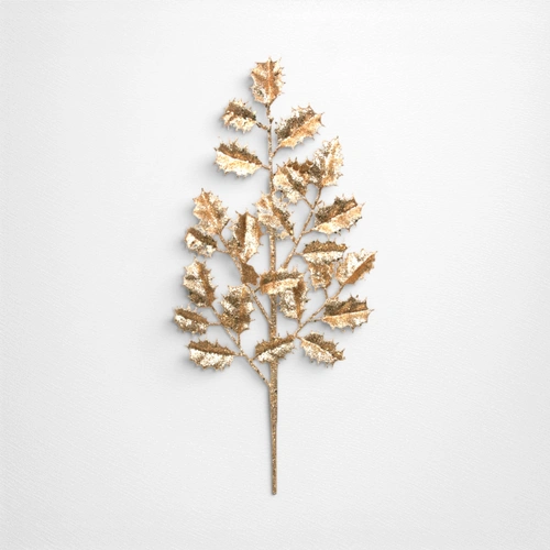 72cm Rose Gold Holly Stem