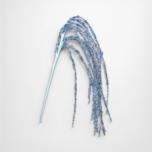 85cm Blue Denim Glitter Drop