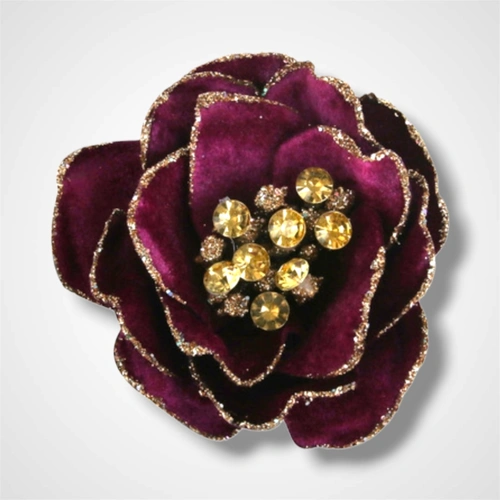 Plum Mini Magnolia w/Clip - 12cm