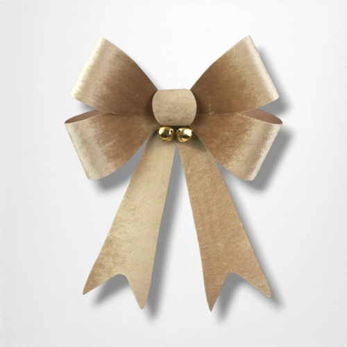Champagne Velvet Bow