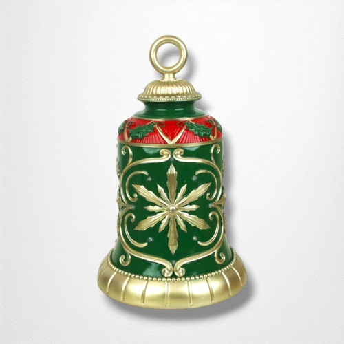 Resin Bell Green & Champagne