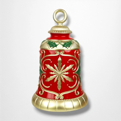 Resin Bell Red & Champagne