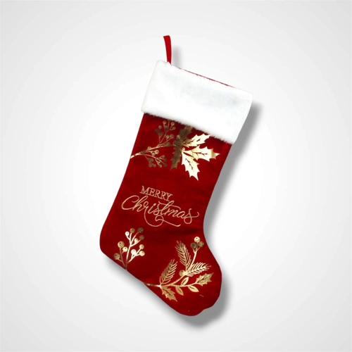 Red Velvet Christmas Stocking