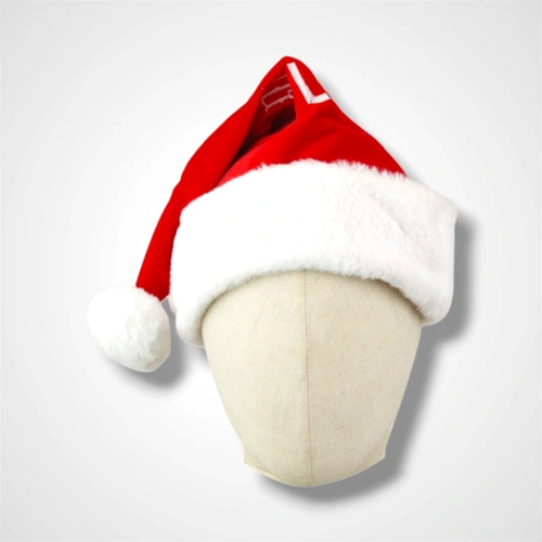 Red Santa Hat w/ Embroidery