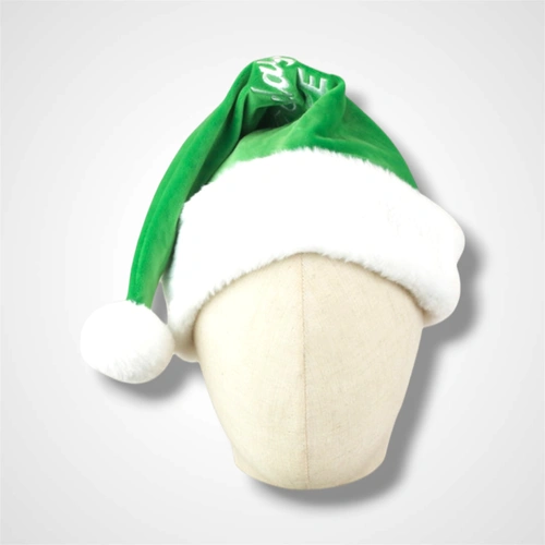 Green Santa Hat w/ Embroidery