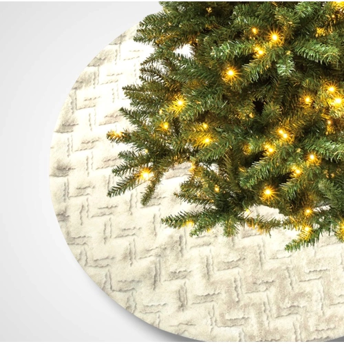 Luxe Champagne Faux Fur Tree Skirt - 120cm