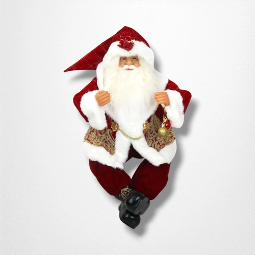 60cm Luxe Very Berry Santa Claus