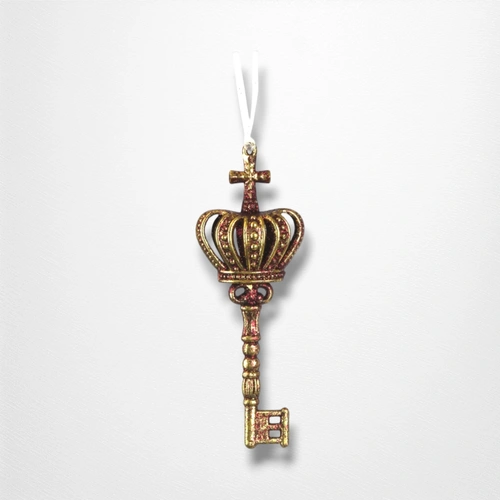 Burgundy Flocked Keys w/Glitter Decoration A