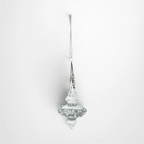 Clear Acrylic Drop Tree Decoration B - 13cm