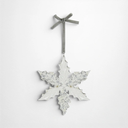 Clear Acrylic Snowflake Tree Decoration - 12.6cm
