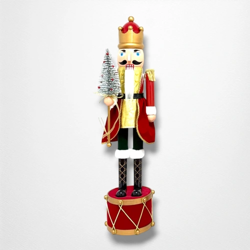 67cm Plastic Nutcracker On Drum