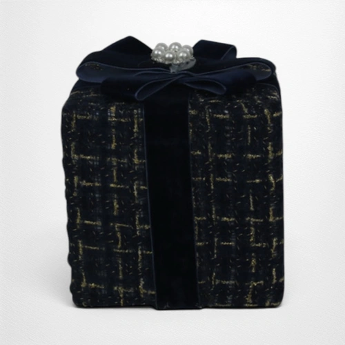 Small Blue Tweed Gift Box