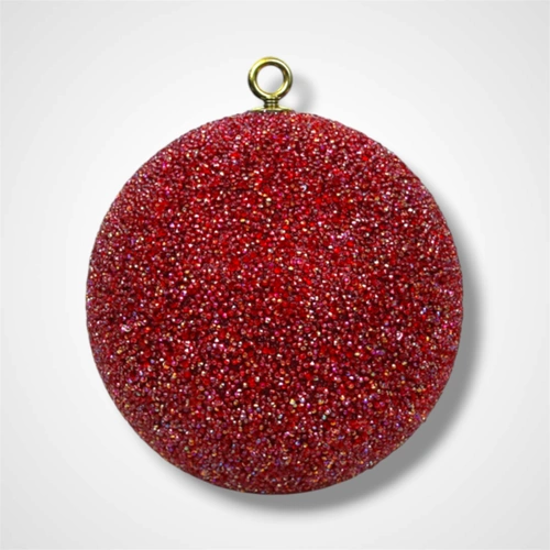 Cherry Red Beaded Bauble - 20cm