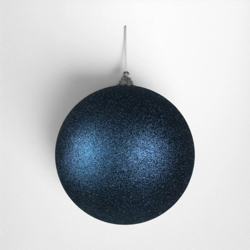 Navy Glitter Bauble - 20cm