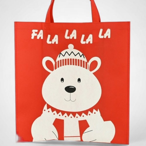 Red Printed Shopping Bag P/B(C) - AVAIL OCT 2024