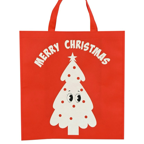 Red Printed Shopping Bag Tree(E) - AVAIL OCT 2024