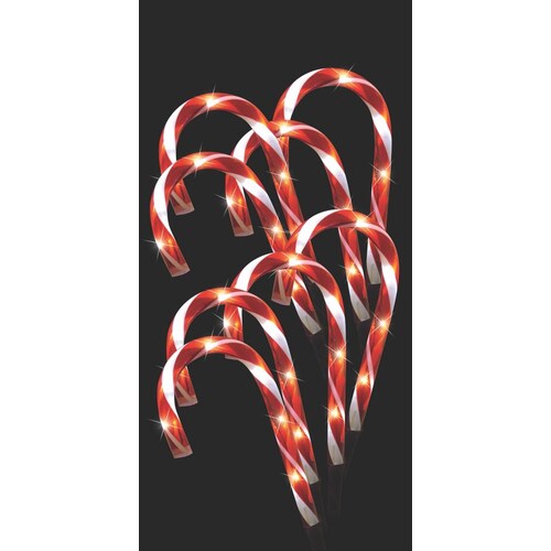 Solar Mini Candy Cane Path Lights - PREORDER FOR 2025