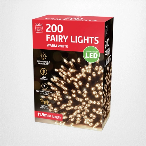 11.94m Warm White String Fairy Lights