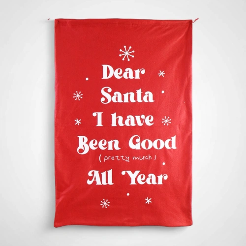 Red & White Felt Sack (E) 