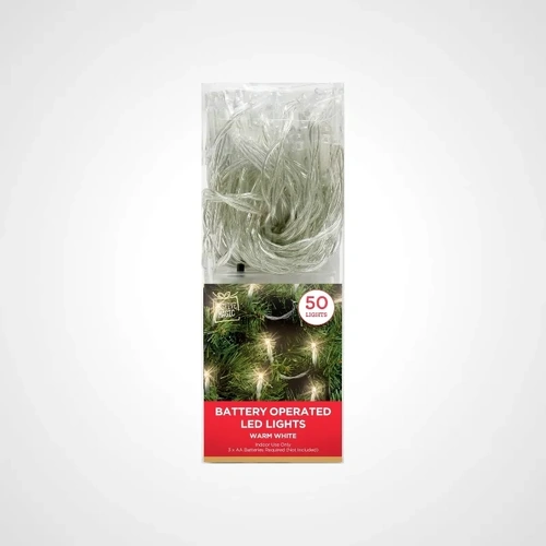 4.9m Warm White Battery Operated String Light 