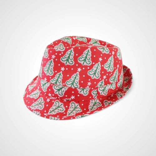Vintage Christmas Trilby Hat C