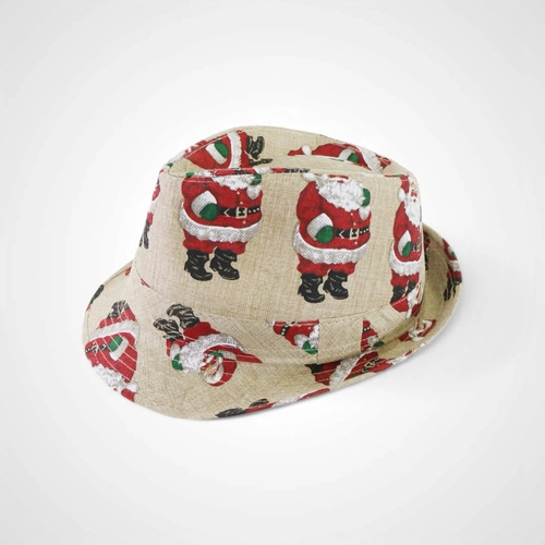 Vintage Christmas Trilby Hat D
