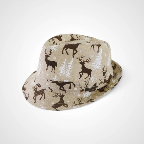 Vintage Christmas Trilby Hat E