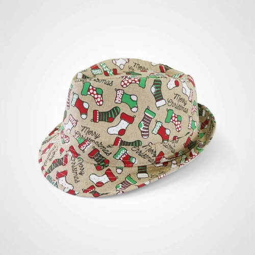 Vintage Christmas Trilby Hat F