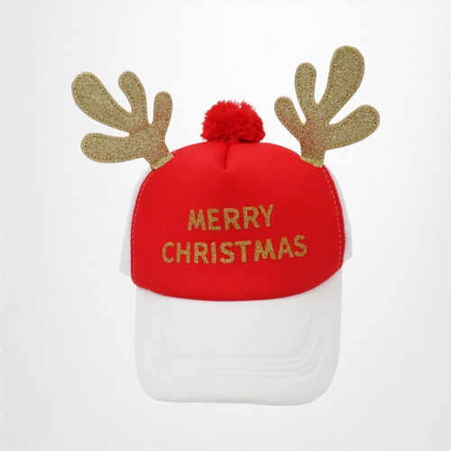 Christmas Baseball Hat w/Antlers A
