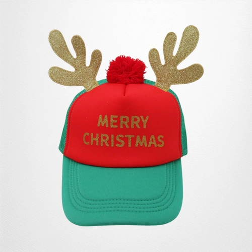 Christmas Baseball Hat w/Antlers B