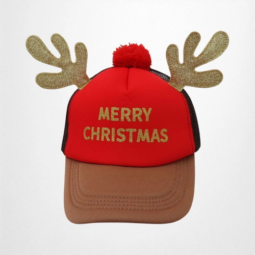 Christmas Baseball Hat w/Antlers C