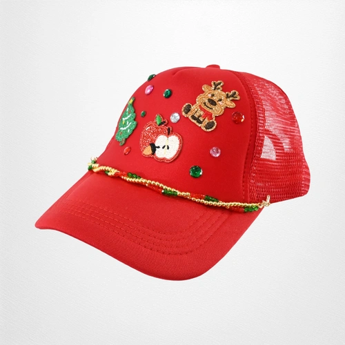 Decorated Trucker Hat w/Chain C