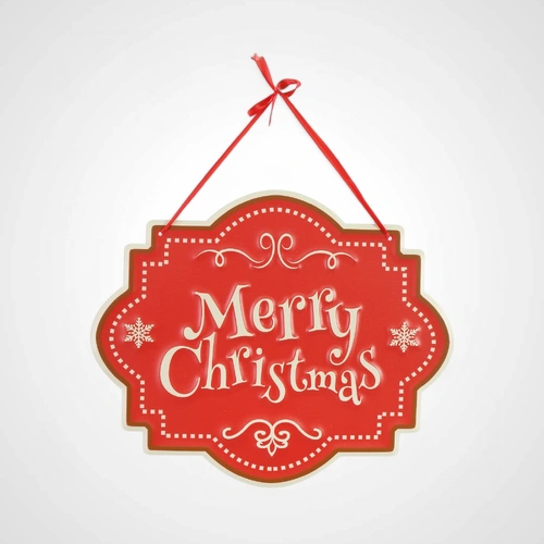 Metal Merry Christmas Plaque  - Expected early September 2025