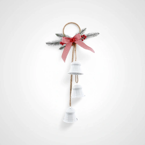 50cm White Glossy Triple Bells Hanger A  - Avail Oct 2025