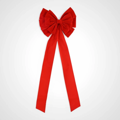 Jumbo Red Flocked Bow 
