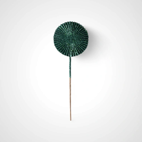51.5cm Green Pleated Fan Pick 