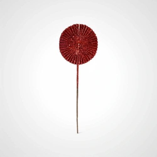 51.5cm Red Pleated Fan Pick 