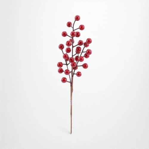 Red Glossy Berry Pick D - 30cm