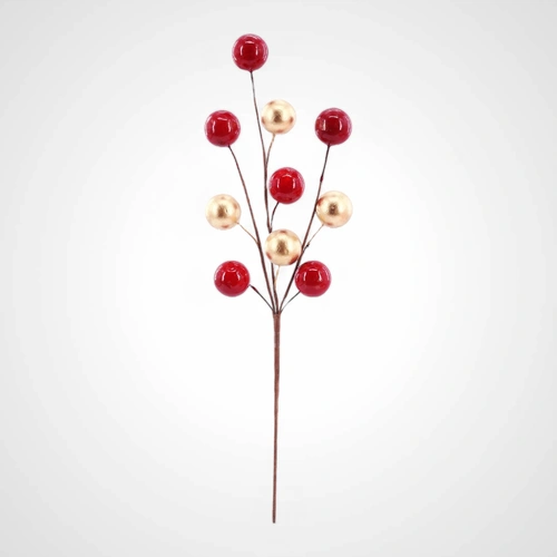 40cm Large Red & Gold Berry Pick - Available October 2025