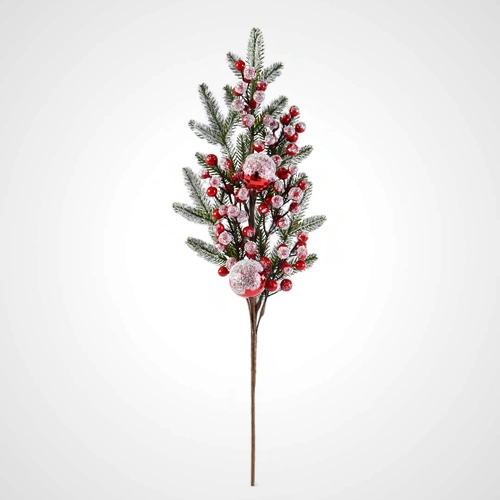 68cm Snowy Berry Pine Deco Pick - Available October 2025